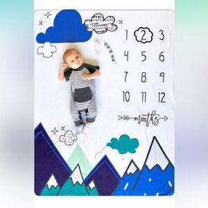 Baby milestone blanket
